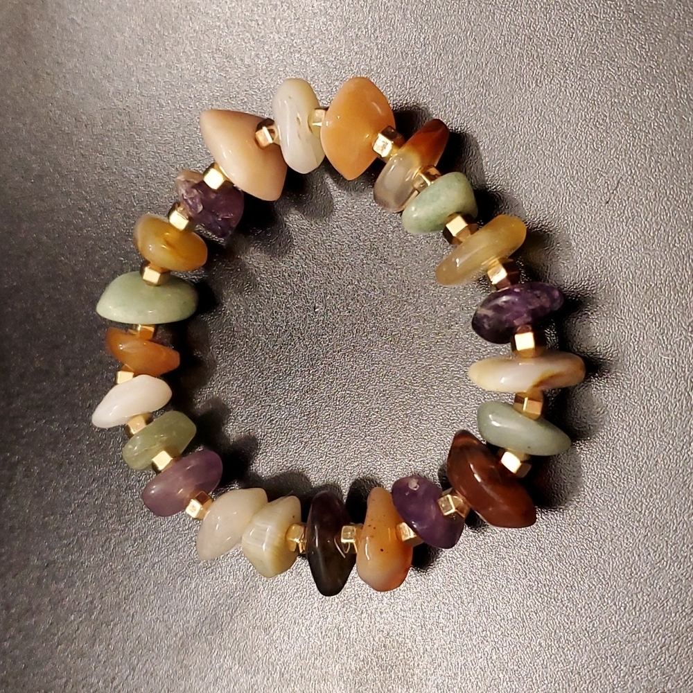 Chunky Agate Gemstone Bracelet